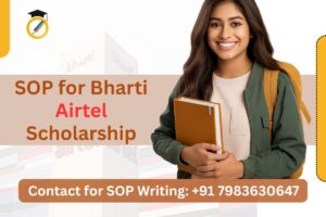 SOP for Bharti Airtel Scholarship in India | SOP Sample 2026