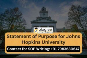 Statement of Purpose for Johns Hopkins University
