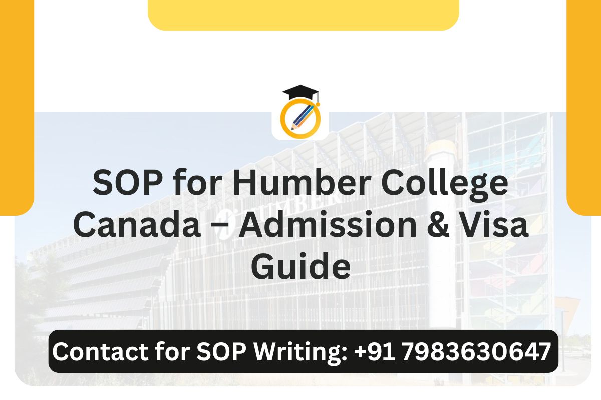 SOP for Humber College Canada – Admission & Visa Guide