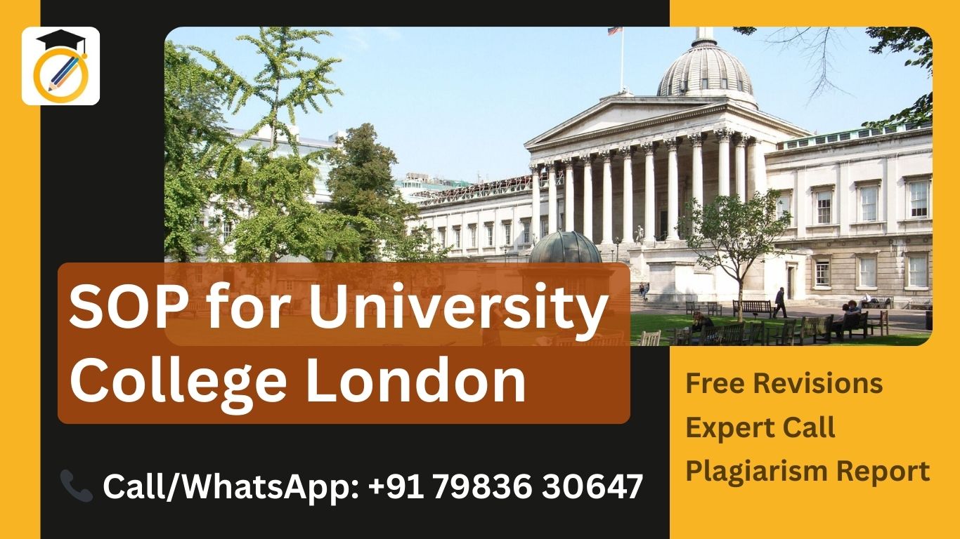 SOP for University College London | Sample Personal Statement for UCL