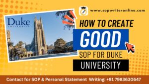 How to Write SOP, Personal Statement & Essays for Duke University