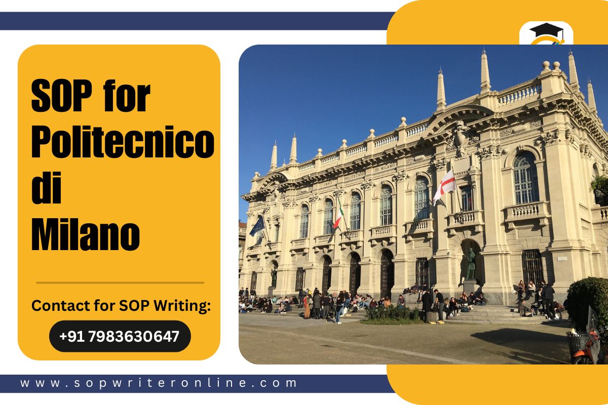 SOP for Politecnico di Milano | Sample SOP for Italy SOP for Politecnico di Milano | Sample SOP for Italy