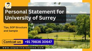 Personal Statement for University of Surrey | Sample SOP