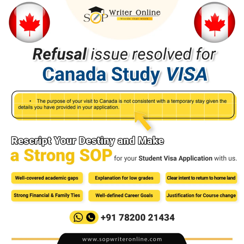 image SOP for Canada Visa Refusal - How to Fix Your Canada Visa Application With a Strong Justification Letter