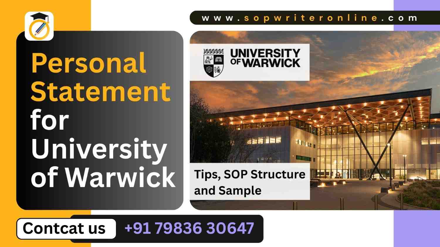 Personal Statement for University of Warwick | Sample UK SOP