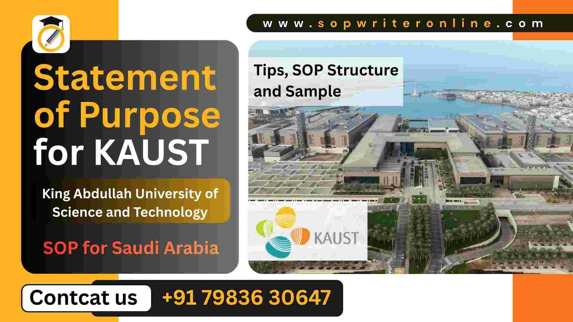 SOP for KAUST – Complete Guide for King Abdullah University of Science and Technology Admission