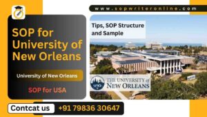 SOP for University of New Orleans | SOP for USA Sample