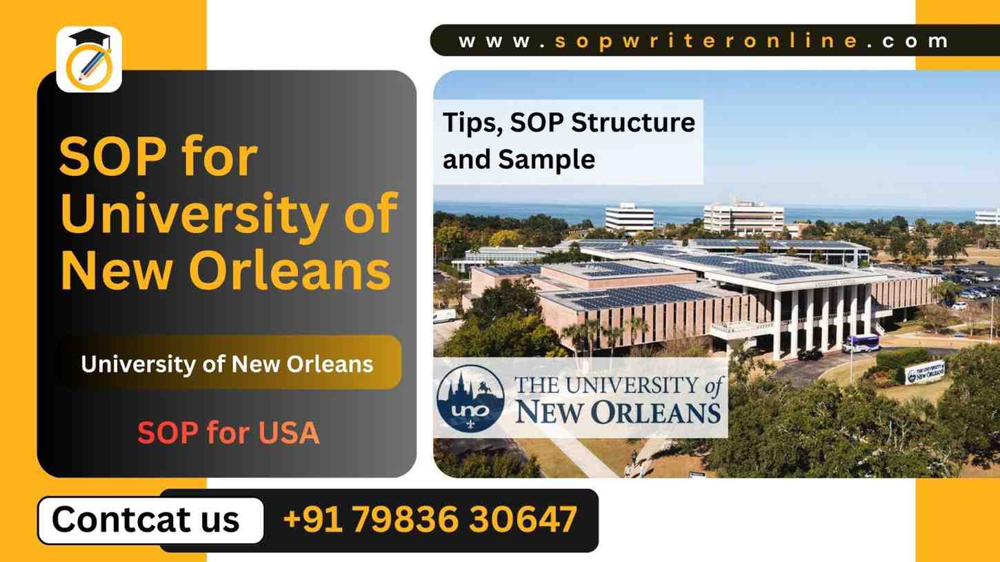 SOP for University of New Orleans | SOP for USA Sample