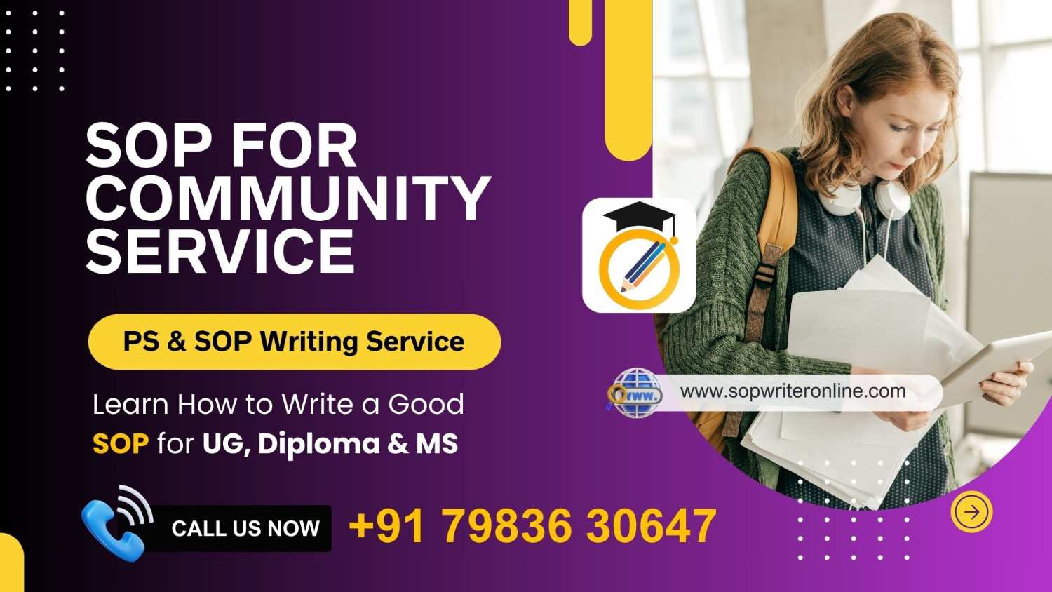 SOP for Community Service | Bachelor in community services SOP