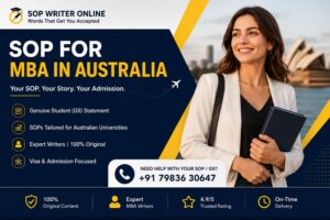 SOP for MBA in Australia | Personal Statement & GS for Australia