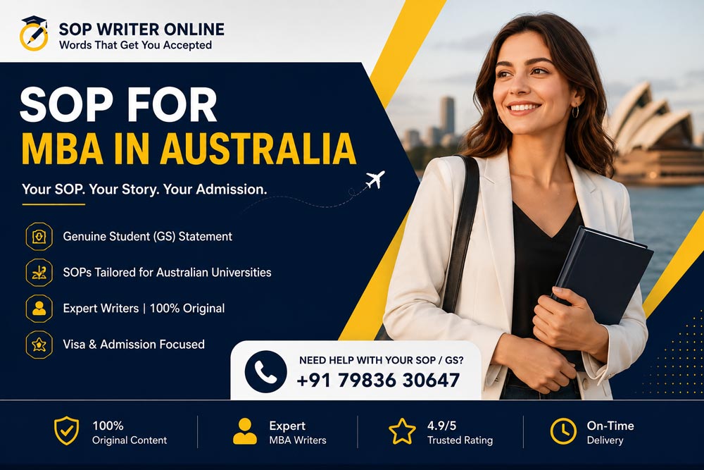 SOP for MBA in Australia | Personal Statement & GS for Australia