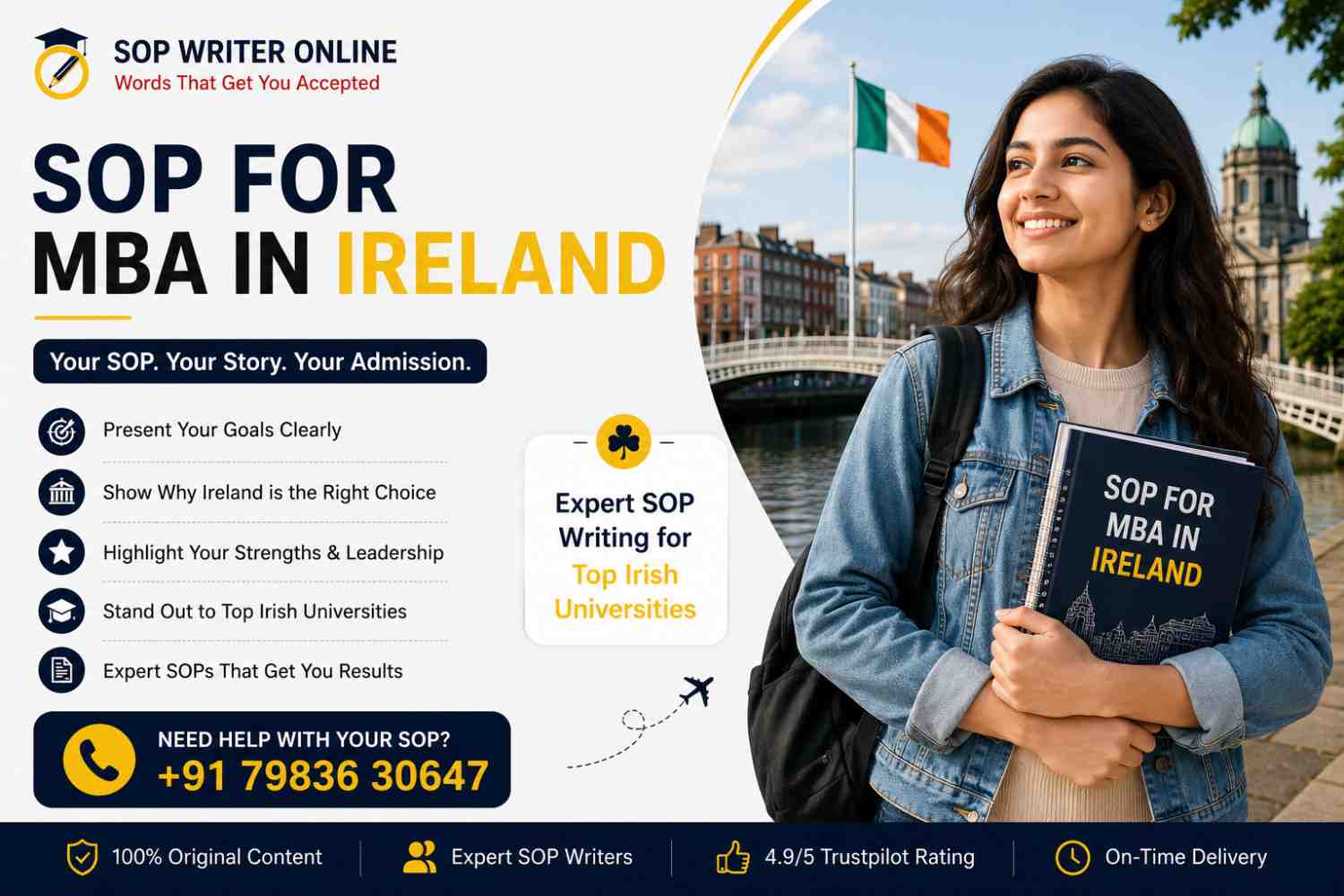 SOP for MBA in Ireland | Best SOP Writing Guide & Service