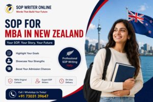 SOP for MBA in New Zealand | Best SOP Writing