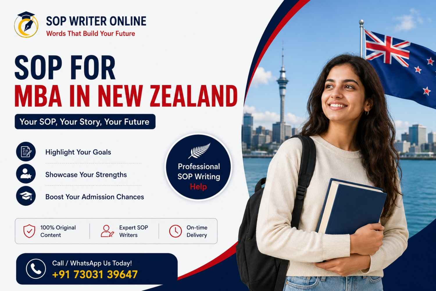 SOP for MBA in New Zealand | Best SOP Writing