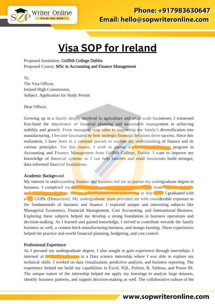SampleSOPforIrelandVisa01-724x1024 SOP for Ireland Student Visa - The Only Guide You'll Ever Need