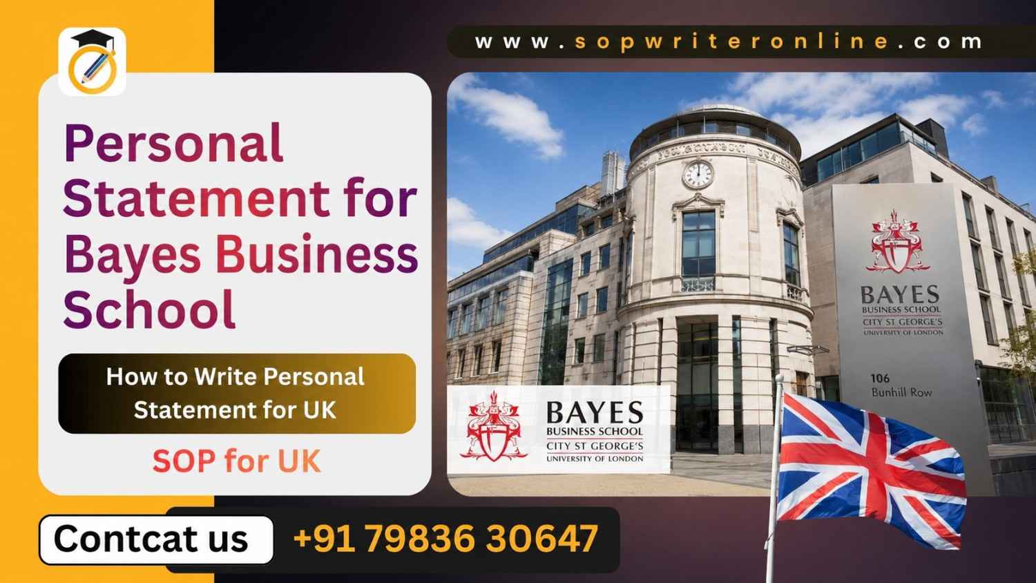Bayes Business School Personal Statement | Best Essay and CV