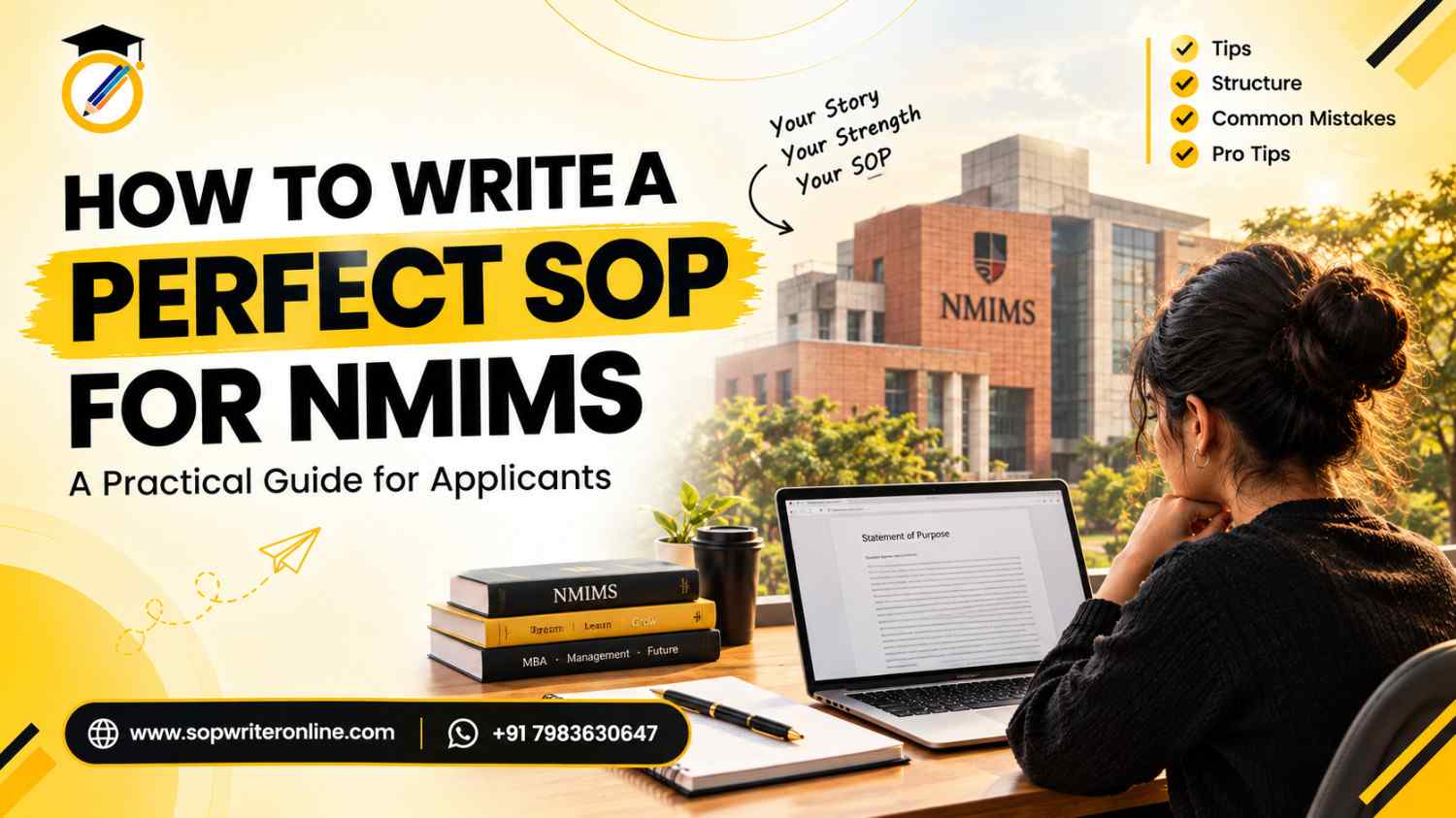 NMIMS SOP – How to Write a Strong Statement of Purpose