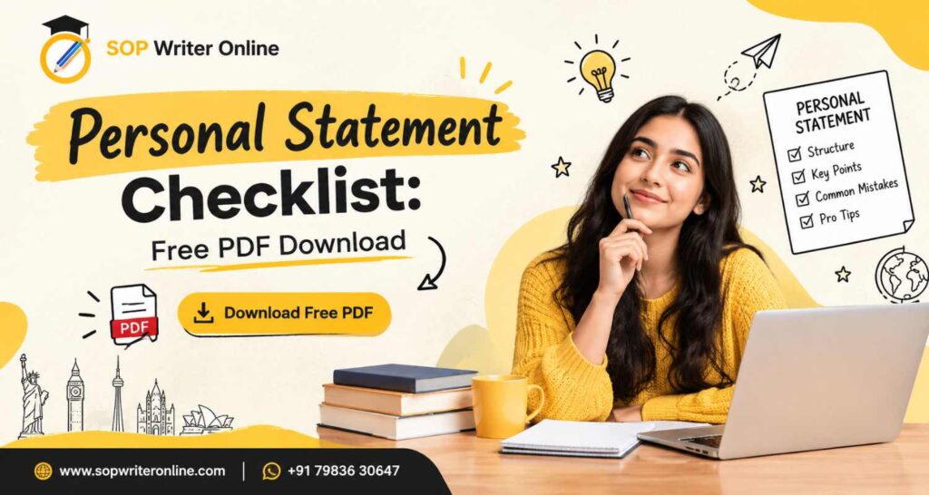 Personal Statement & SOP Checklist: Free PDF Download