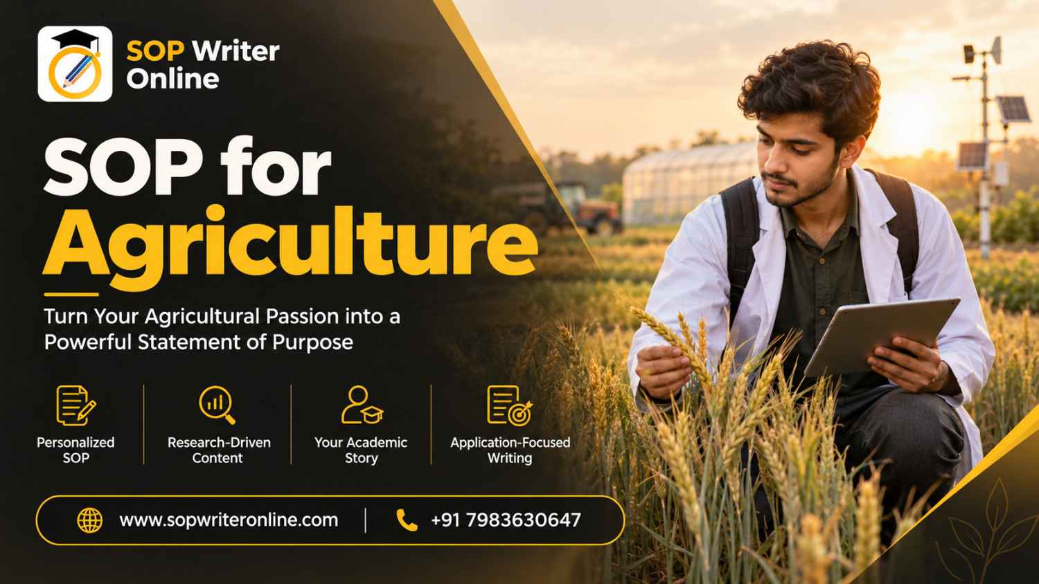 SOP for Agriculture | Best SOP Writing